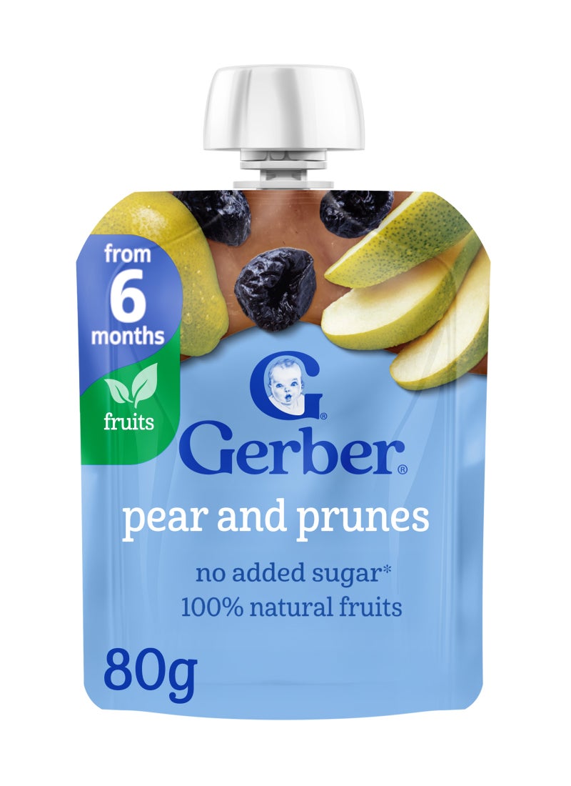 Gerber Pear And Prunes Puree Pouch - Image 1