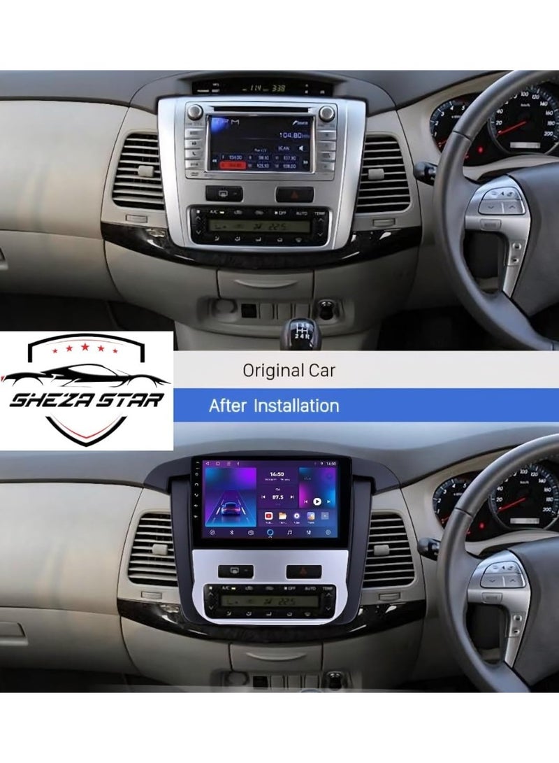 SHEZA STAR Android Car Stereo for Toyota Innova 2011-2015 4GB RAM 32GB ROM Support Carplay, M-Link Wi-Fi BT, Radio GPS, 9 Inch IPS Touch Screen with AHD Camera Included - Image 2
