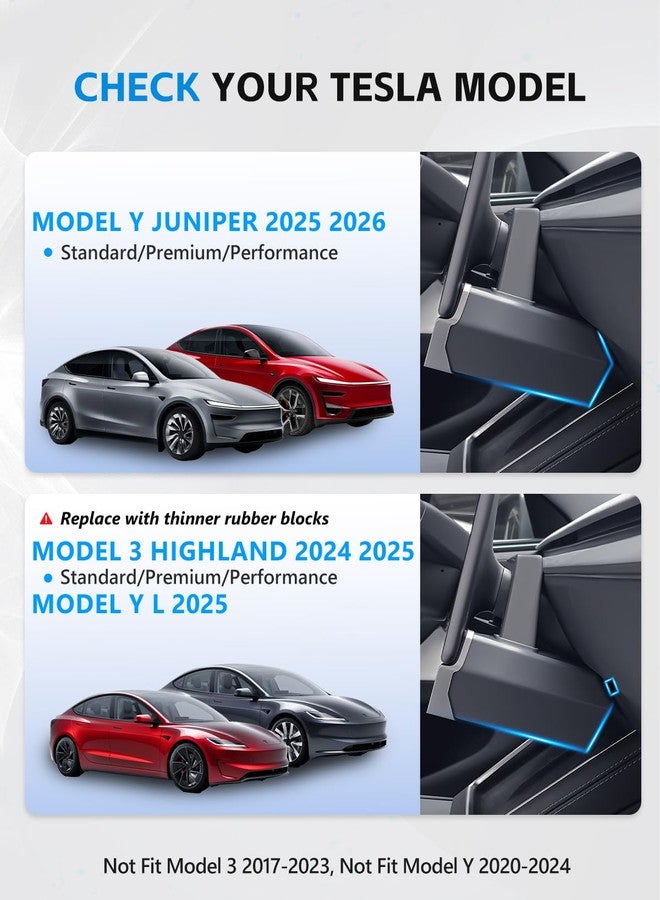 VANKUB Cyber-Inspired Magnetic Under Screen Storage Box for 2025-26 Tesla Model Y Juniper & 2024-25 Model 3 Highland (Standard/Premium/Performance), [Futuristic Mecha] Center Console Organizer - Image 2