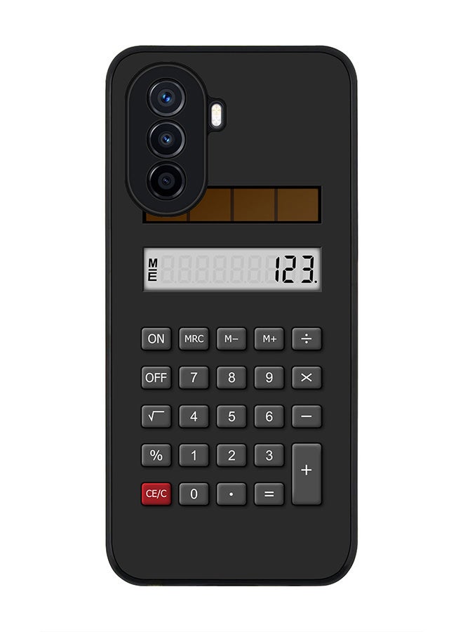 Stylizedd Rugged Black Edge case for Huawei nova Y71, Slim fit Soft Case Flexible Rubber Edges Anti Drop TPU Gel Thin Cover - Calc (Black) - Image 1