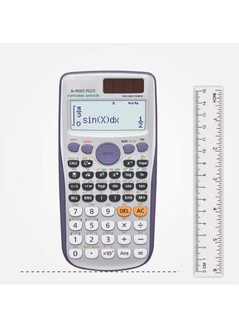 Generic - Scientific Calculators, Scientific Calculator with 417 Multifunctional Calculations, 4-Line Display and Scientific Symbol Keyboard, School Supplies for Students Kids Teachers - Image 1