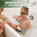 Haakaa Nautical Silicone Baby Bath Toys Set Food Grade Silicone Bathtub Toys for Toddlers MoldFree Stacking Boats Spinner Toy Pouring Cup BPA Free Floating Tub Toys for Baby 6M - Image 4