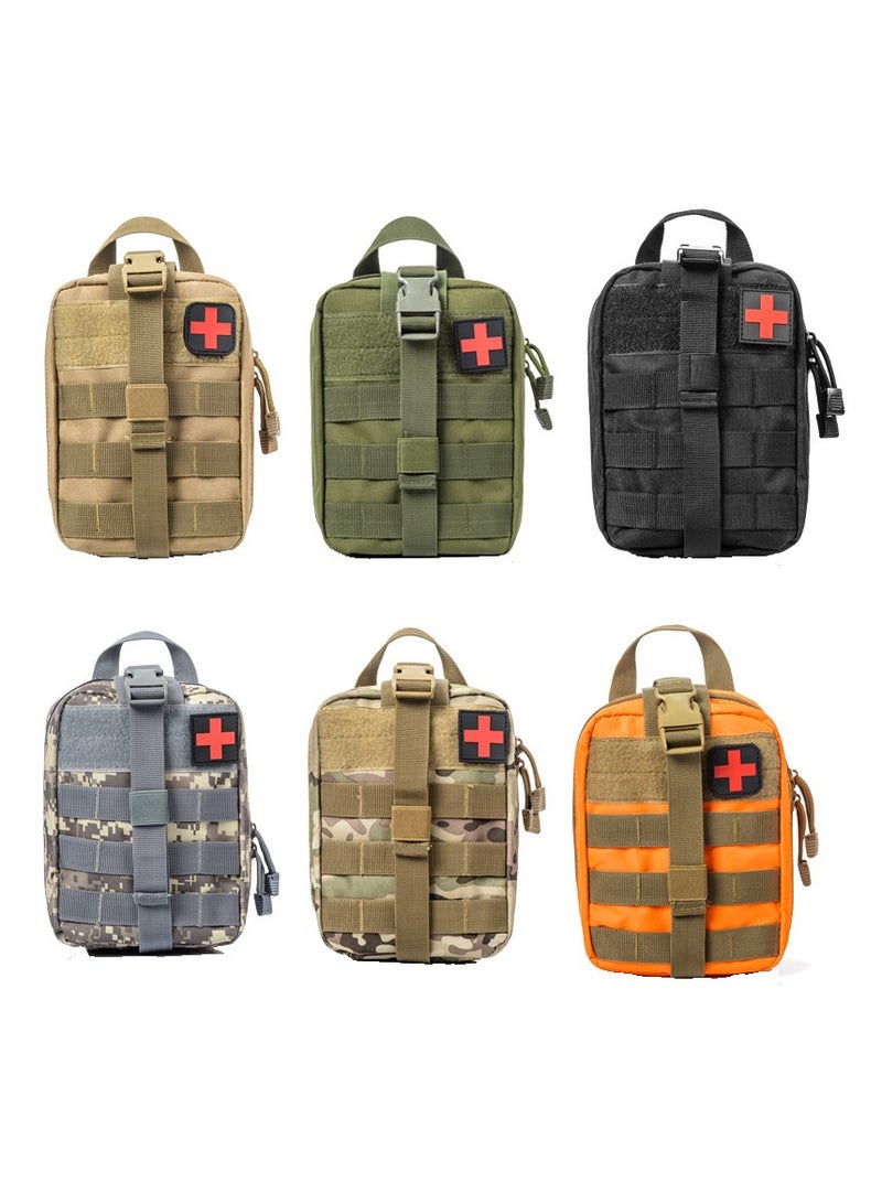 AROAQ First Aid Bag, Tactical Medical Pouch, Waterproof Lightweight  First Aid Kit Medical Bag, Emergency Survival Kit Bag For Hiking Travel Home Emergency Treatment Case, ( Green ) - Image 4