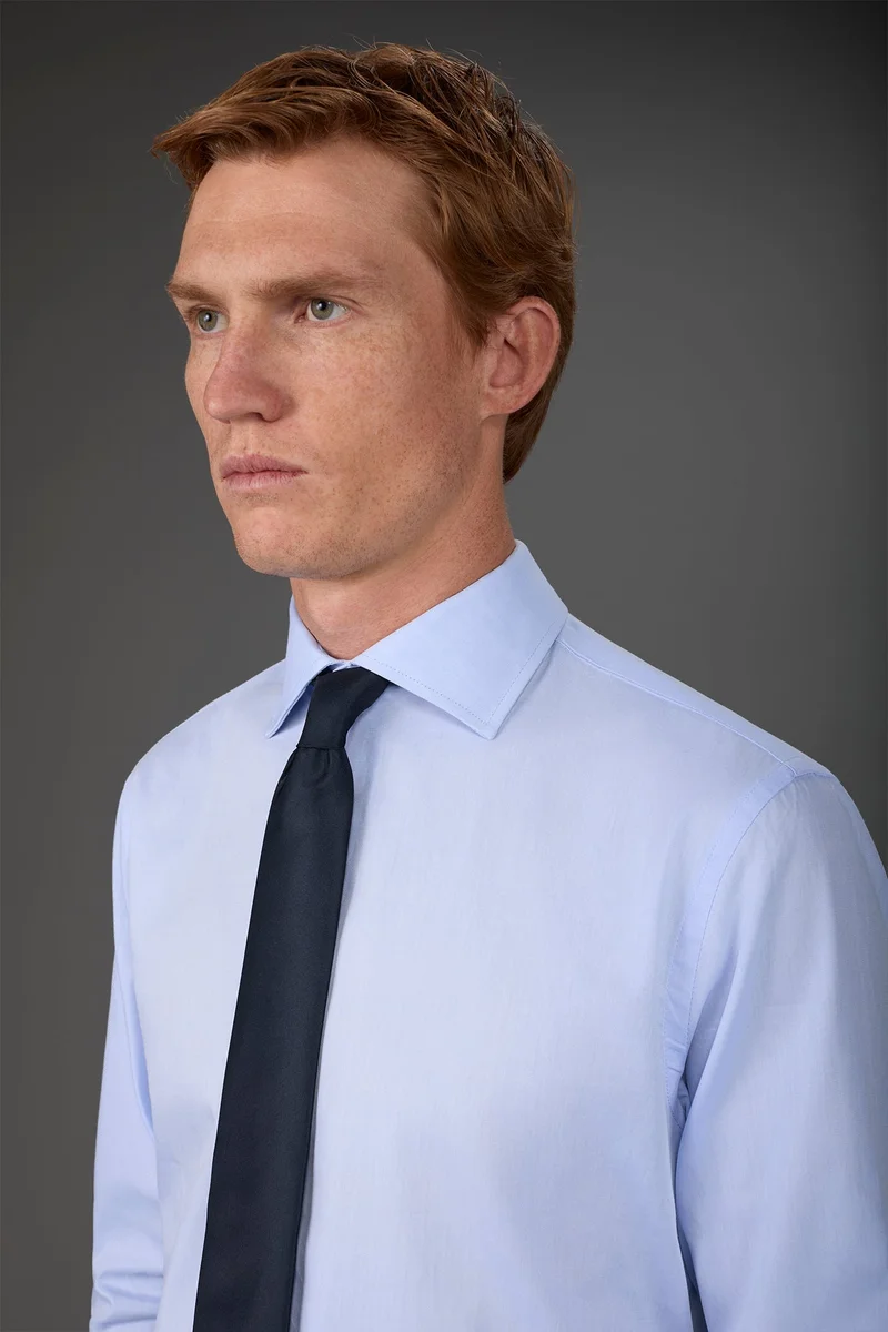 Doppelganger Men's single-colour tie - DK Blue