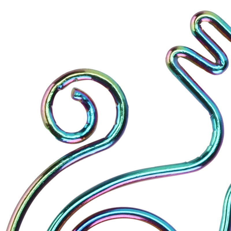 مشابك ورق صغيرة ملونة على شكل قطة 10 قطع أسلاك حديدية مستلزمات مكتبية ومدرسية صغيرة - Image 4