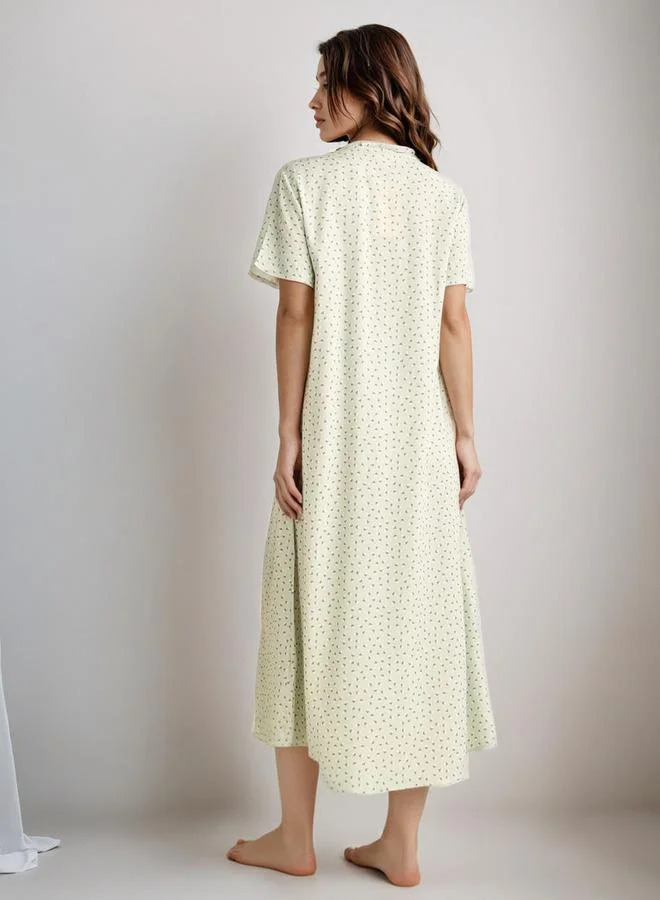 Splash FAV Night Gown Short Sleeves Rayon