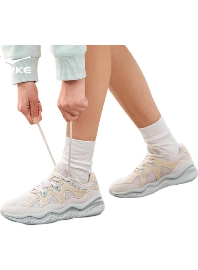 ERKE Women'S Casual Shoes New Thick-Soled Comfortable Dad Shoes Simple Lightweight Soft Elastic Sports Shoesflow Cloud 2 - Image 2