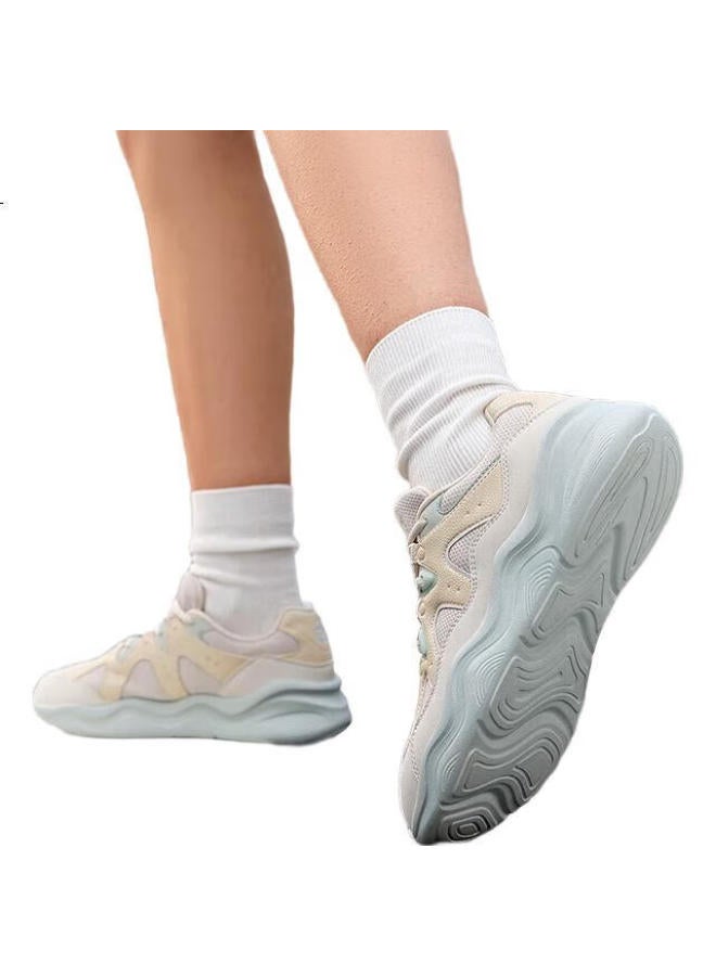 ERKE Women'S Casual Shoes New Thick-Soled Comfortable Dad Shoes Simple Lightweight Soft Elastic Sports Shoesflow Cloud 2 - Image 3