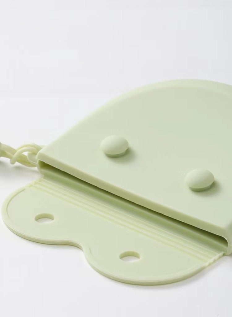 Generic 1pc Silicone Green Retainer Case with Lanyard, Thin Container Braces Case for Girls, Women, Kids, Men Travel Partial Dentures Night Guard Orthodontic Braces Case  - Image 4