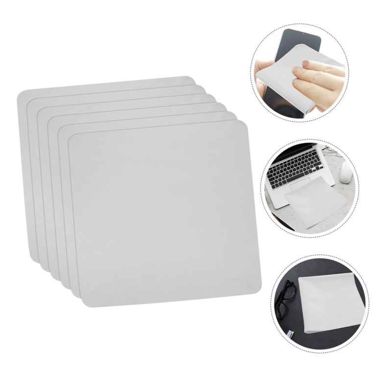Microfiber Cleaning Cloth For Glasses Lenses Cameras Screens Jewelry 30x30cm Grey - Image 5