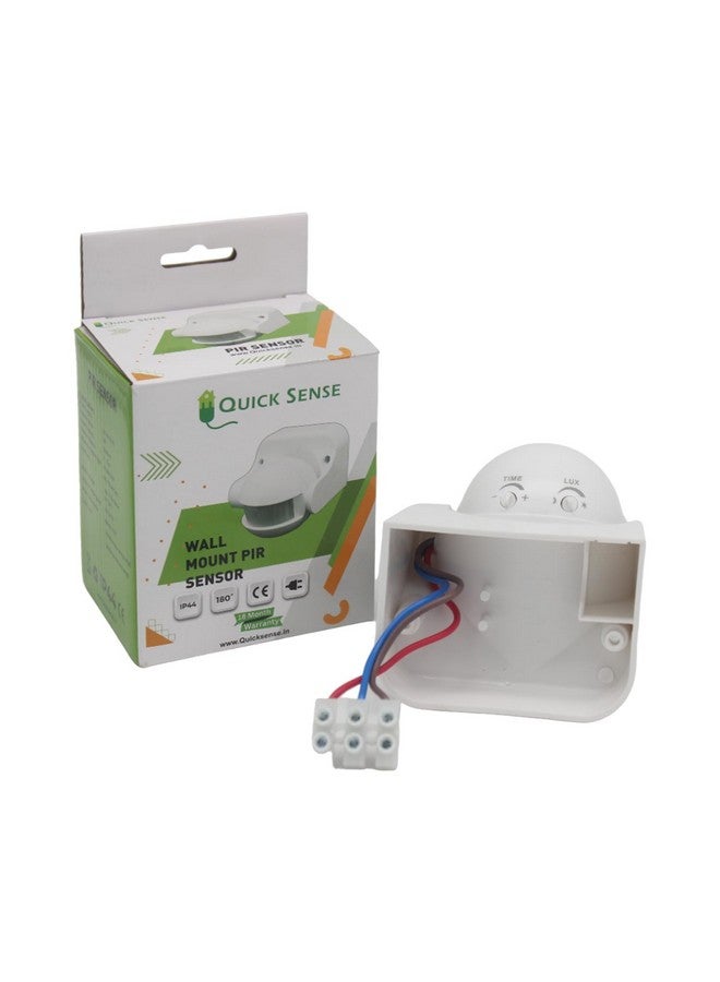 Quick sense 180` Wall-mount PIR Motion Switch With Light, Energy Saving Sensor Lux Adjustment Set of 4 - Image 3