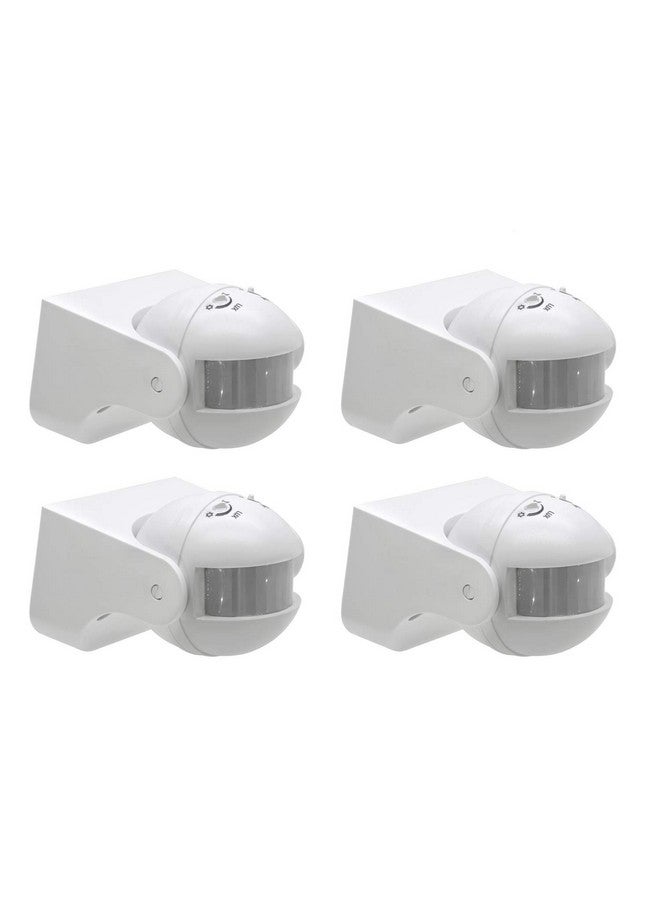 Quick sense 180` Wall-mount PIR Motion Switch With Light, Energy Saving Sensor Lux Adjustment Set of 4 - Image 1