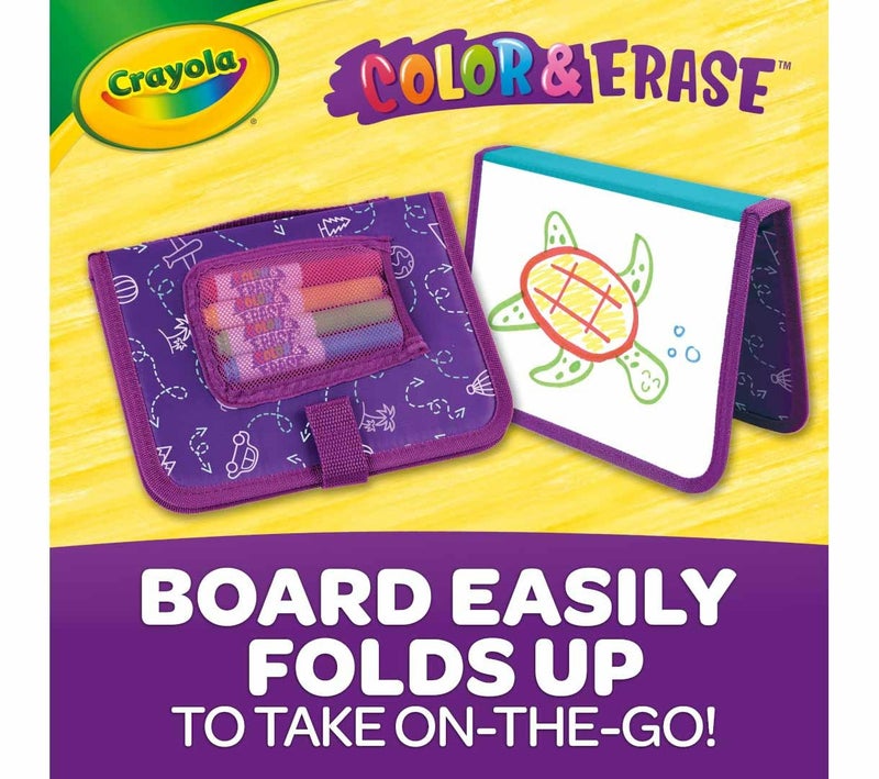 Crayola Color & Erase Drawing Board for Kids, Travel Coloring Kit, Gift 3+ - Image 5
