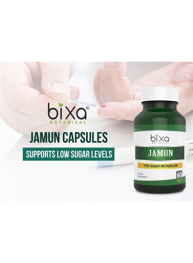 bixa BOTANICAL مستخلص الجامون (إيجونيا جامبولانا/ البرقوق الأسود) مرارة 5% | عشبة أيورفيدا | مكمل عشبي لتحسين الهضم | كبسولات نباتية 60 حبة (450 ملغ) - Image 5