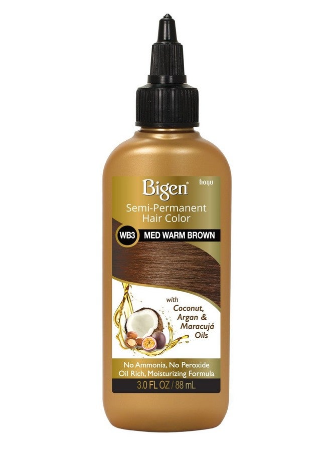 Bigen Semipermanent Haircolor #Wb3 Medium Warm Brown 3 Ounce (88Ml) (3 Pack) - Image 1