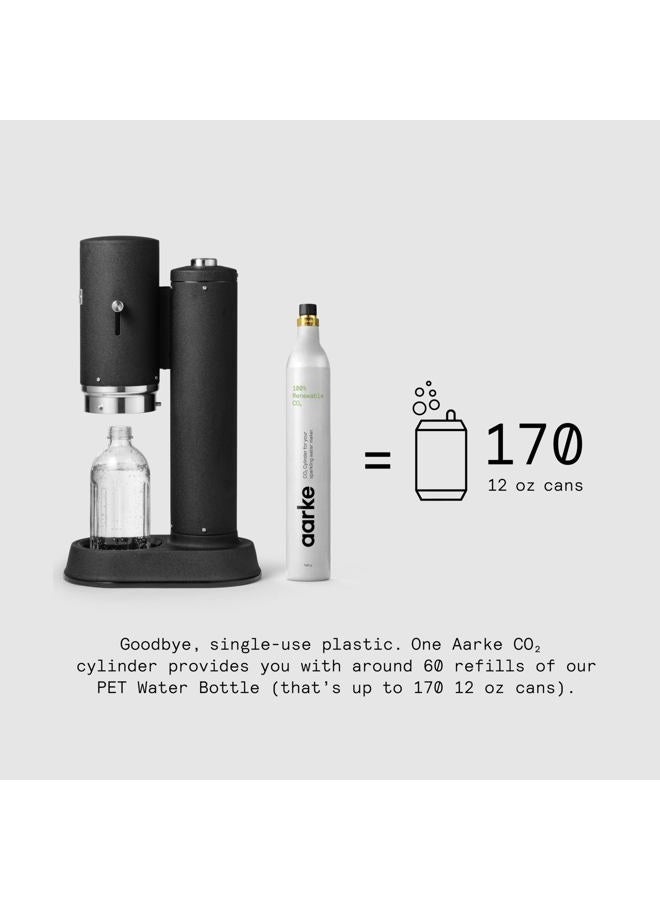 Aarke Carbonator Pro Matte Black with Glass Bottle - Image 2