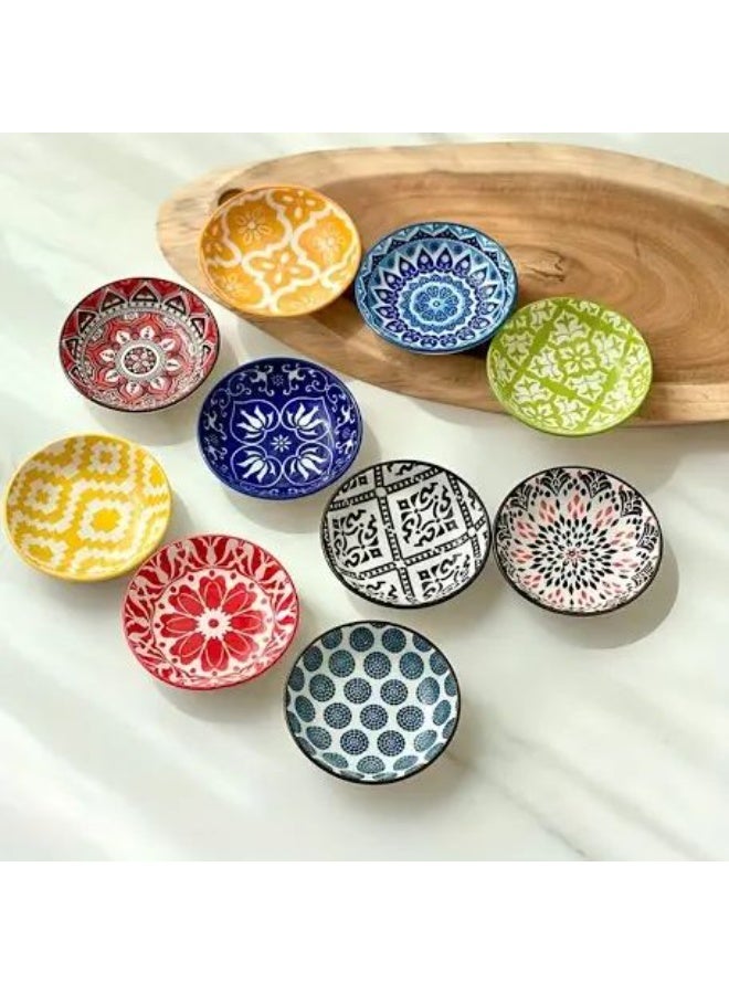 طقم عشاء سيراميك أنيق وعصري – مجموعة أطباق، صحون وقطع مثالية للاستخدام اليومي والتجمعات العائلية، تصميم فاخر وملون لإضافة لمسة من المرح والأناقة لكل وجبة - Image 3