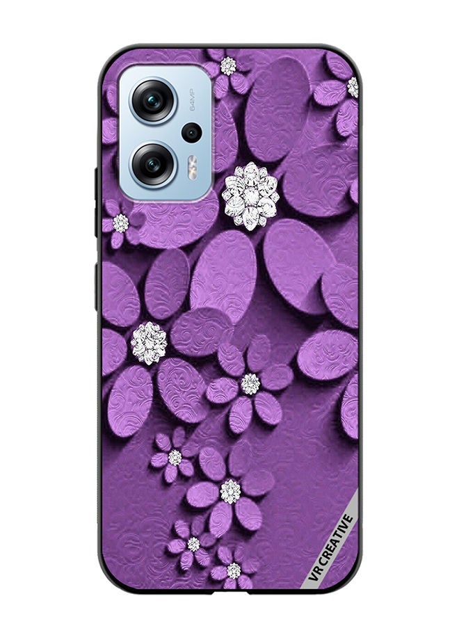 VR CREATIVE Protective Case Cover For Xiaomi Poco X4 GT Flower Design Multicolour - Image 1