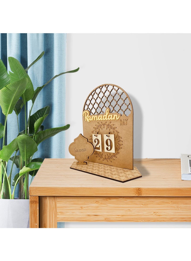 LEFAFA Ramadan Advent Calendar, Wooden Ramadan 30 Days Countdown Calendar, DIY Eid Mubarak Decorations for Ramadan Parties, Ramadan Gifts for Family  - Image 4