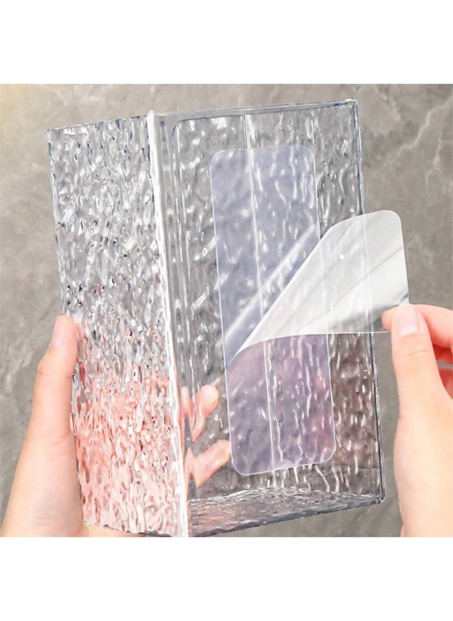 Generic - Glacier Style 1 Piece Tissue Storage Box, No Drilling Toilet Paper Holder Wall Mounted Bathroom Hanging Toilet Paper Holder - Image 1