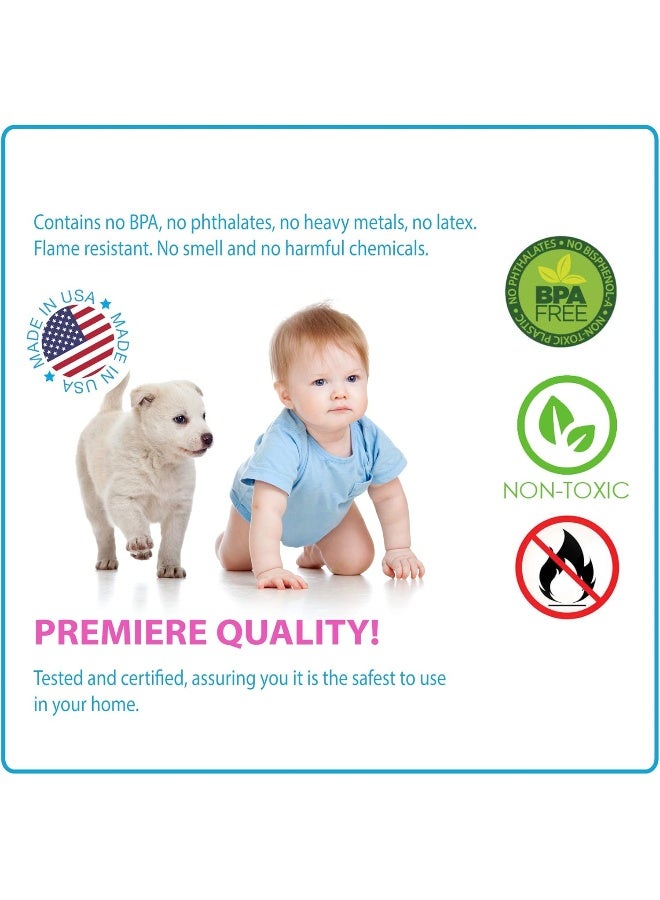 KidKusion Corner Cushion | Made in USA | Taupe | 8 Pack | Furniture and Corner Protector - Image 4