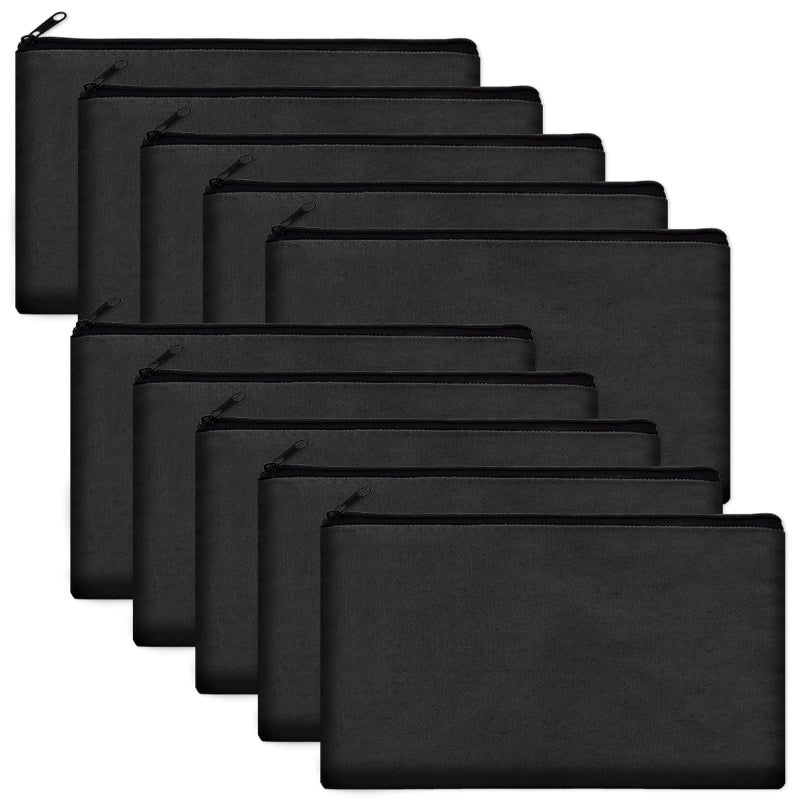 Legigo Blank DIY Craft Canvas Pencil Case Makeup Pouch MultiPurpose Travel Toiletry Zipper Bag Bulk Cosmetic Bags 83 5 Inch