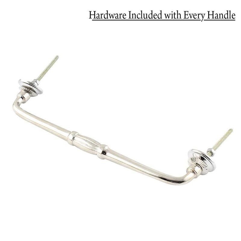 Indian-Shelf IndianShelf 1 Pack Ceramic Multicolor Drawer Pulls T Bar Vintage Kitchen Cabinet Handles Silver Hardware 4 Hole to Hole Dresser Door Handle BH10 SCRK38  - Image 2