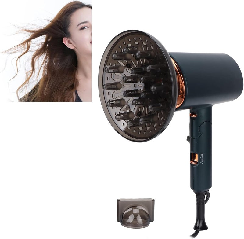 comfrt Hair Dryer, Lightweight Compact Travel Hair Dryer with Folding Handle Quick Dry Power Airflow Portable Hair Dryer Smart Controls Ergonomic Mini Hair Dryer(#2) - Image 3