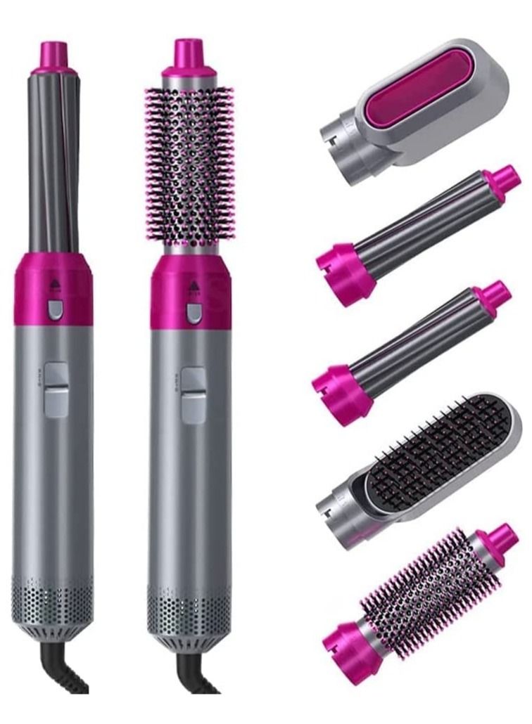 ELTRAZONE Styler 5 in 1 Hair Dryer Hot Air Brush Styler Negative ​Ion Hair Straightener Volumizer Hair Curler Hot Air Wrap Comb Brush(UK) - Image 1