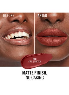 RIMMEL LONDON Lasting Mega Matte Liquid Lipstick  500  Fire Starter  - Image 5