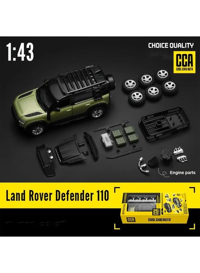 CCA 1 43 Scale Land Rover Defender Green Collectible Model Car DIY Open Door Accessory Upgrade Kit - Image 2