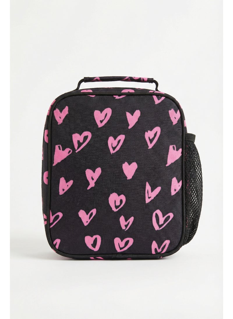 HYPE Girls Lunch Bag Pink Scribble Heart - 4.5L Insulated Lunch Box with Thermal Lining for School and Picnic Travel - Image 4