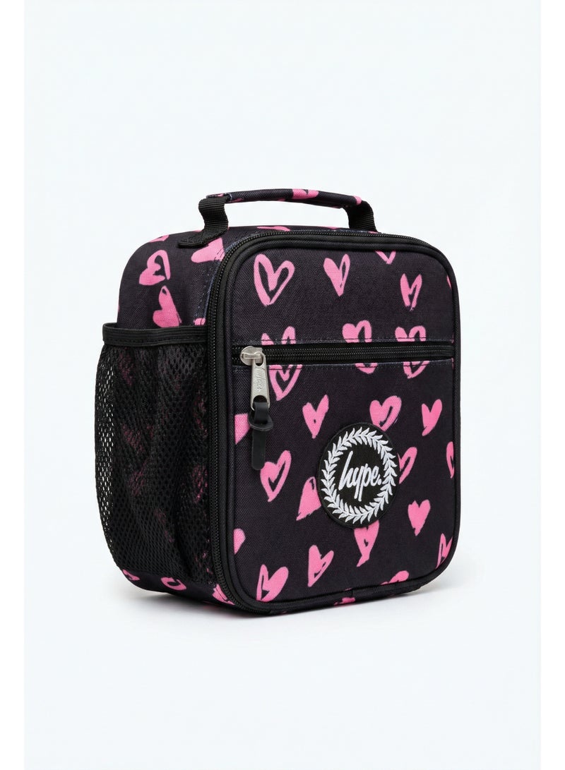 HYPE Girls Lunch Bag Pink Scribble Heart - 4.5L Insulated Lunch Box with Thermal Lining for School and Picnic Travel - Image 5