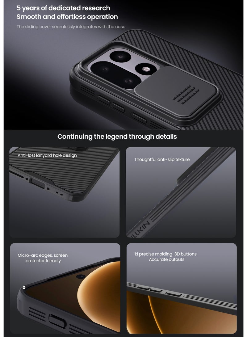 نيلكين غطاء لهاتف OnePlus 15 بتصميم شريحة لحماية العدسة، مع مصدّ TPU وPC مقاوم للصدمات، وحماية ضد بصمات الأصابع، وهيكل نحيف خفيف للهواتف المحمولة - Image 3