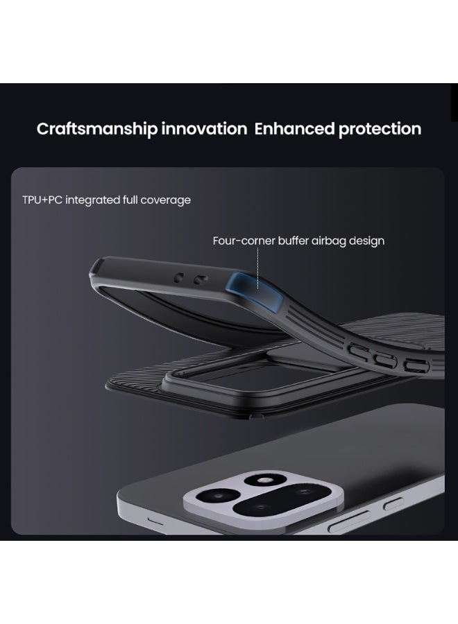 نيلكين غطاء لهاتف OnePlus 15 بتصميم شريحة لحماية العدسة، مع مصدّ TPU وPC مقاوم للصدمات، وحماية ضد بصمات الأصابع، وهيكل نحيف خفيف للهواتف المحمولة - Image 4