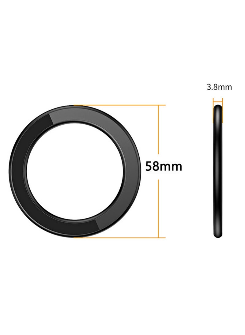 CoomBe 2 Pieces Magsafe Ring Wall/Car Phone Holder Compatible with iPhone 15 Pro Max/iPhone 15 Plus/14/13/12 Series Black/Blue - Image 5