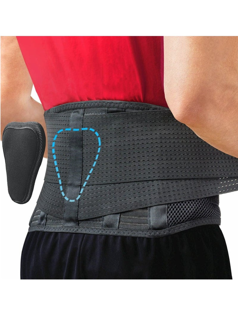 Cool Baby Waist Support Belt High Elastic Breathable Double Compression Support Belt For Weightlifting Work Adjustable And Removable Lumbar Cushion To Relieve Disc Herniation Sciatica Scoliosis (L/XL size) - Image 1