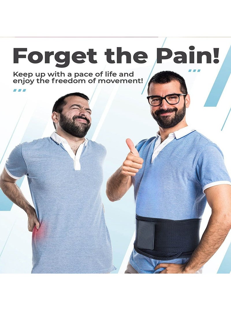 Cool Baby Waist Support Belt High Elastic Breathable Double Compression Support Belt For Weightlifting Work Adjustable And Removable Lumbar Cushion To Relieve Disc Herniation Sciatica Scoliosis (L/XL size) - Image 2