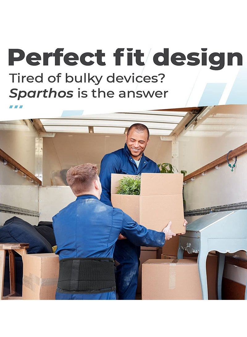 Cool Baby Waist Support Belt High Elastic Breathable Double Compression Support Belt For Weightlifting Work Adjustable And Removable Lumbar Cushion To Relieve Disc Herniation Sciatica Scoliosis (L/XL size) - Image 3