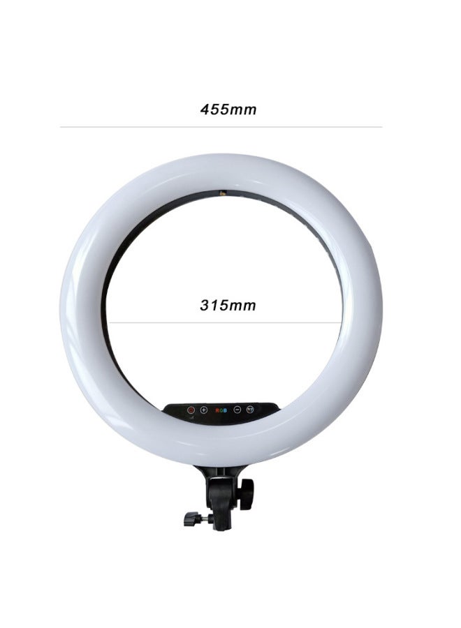 general Spot 18-inch RGB Photography Lamp Remote Control Touch Screen Three-machine Live Flash Colorful Adjustment Ring Lamp Lighting Lamp-Light Source Color:18 Inch RGB - Image 5