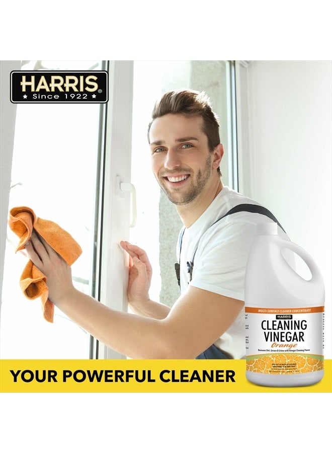 Harris خل تنظيف متعدد الأغراض لتنظيف الأسطح المنزلية، 128 أونصة (برتقالي) - Image 3