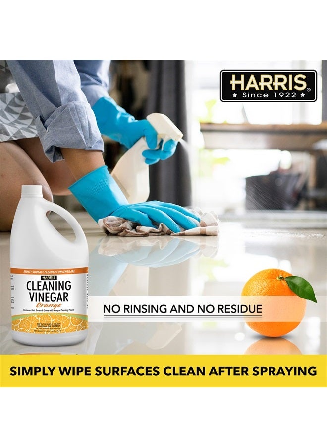 Harris خل تنظيف متعدد الأغراض لتنظيف الأسطح المنزلية، 128 أونصة (برتقالي) - Image 4