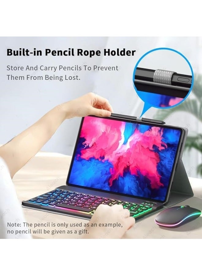 Arabic and English Backlit Keyboard Case Compatible with Xiaomi Mi Pad 6 / Pad 6 Pro 11 Inch 2023 Bluetooth Keyboard Mouse Cover For Mi Pad 6/6 Pro - Image 2