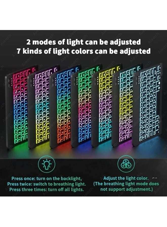 Arabic and English Backlit Keyboard Case Compatible with Xiaomi Mi Pad 6 / Pad 6 Pro 11 Inch 2023 Bluetooth Keyboard Mouse Cover For Mi Pad 6/6 Pro - Image 4