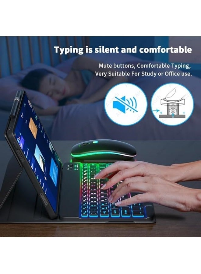 Arabic and English Backlit Keyboard Case Compatible with Xiaomi Mi Pad 6 / Pad 6 Pro 11 Inch 2023 Bluetooth Keyboard Mouse Cover For Mi Pad 6/6 Pro - Image 3