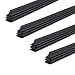 Tuxihapp Silicone Wiper Blade Refill 28 Inch Frameless Windshield Wiper Insert Rubber Strips Universal Boneless Wiper Blade Replacement for Cars SUVs Trucks 4 PackBlack - Image 2