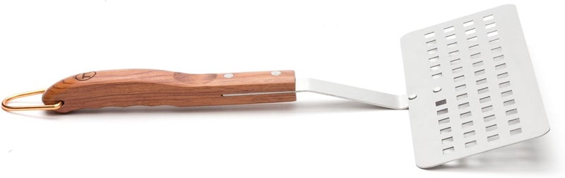 Outset Rosewood Collection Slotted Fish Spatula, Stainless Steel, 1.5 x 10 x 15 inches - Image 4