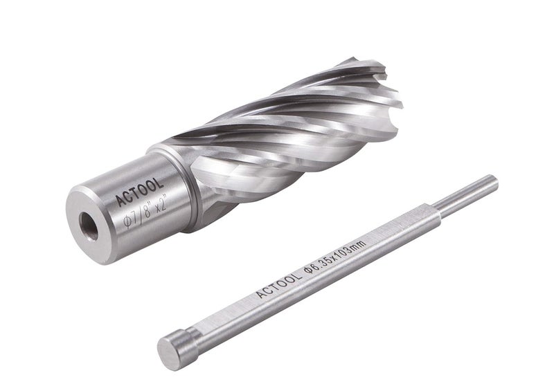 ACTOOL 7/8" Diameter × 2" Depth of Cut HSS ANNULAR Cutter with 3/4'' Weldon Shank - Image 3