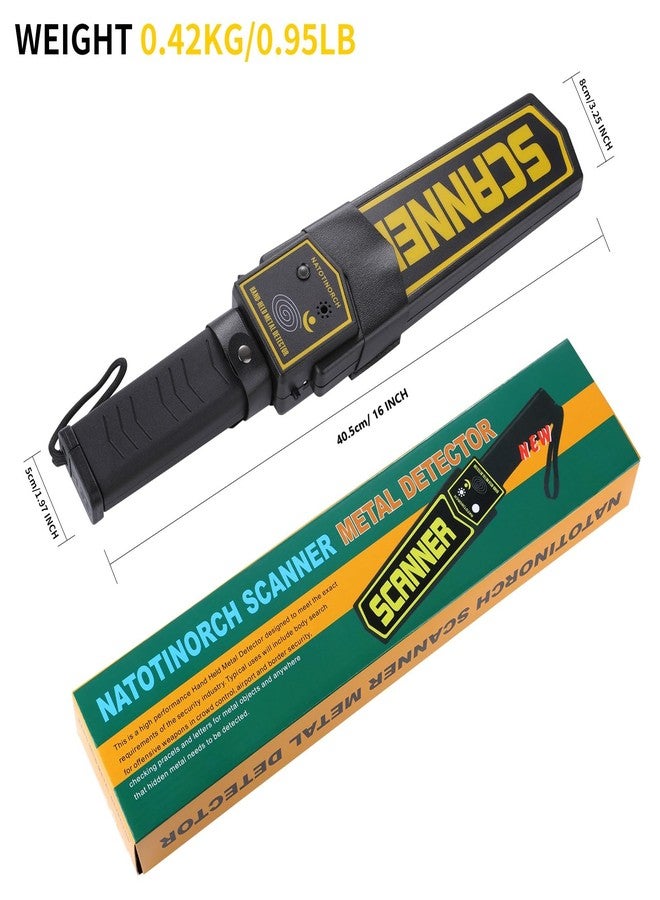 NATOTINORCH Handheld Metal Detector Wand,High-Sensitivity Security Detector Wand, for Security Inspection, Detection of Various Electronic Products, Metal Products, Weapons, Knives Scanner - Image 2