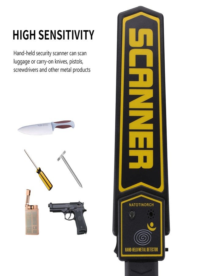 NATOTINORCH Handheld Metal Detector Wand,High-Sensitivity Security Detector Wand, for Security Inspection, Detection of Various Electronic Products, Metal Products, Weapons, Knives Scanner - Image 4